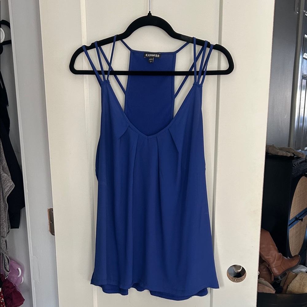 Express Royal Blue Strappy Camisole